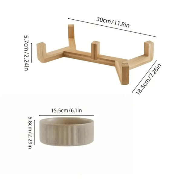 Keramikiniai dubenėliai su stovu  4