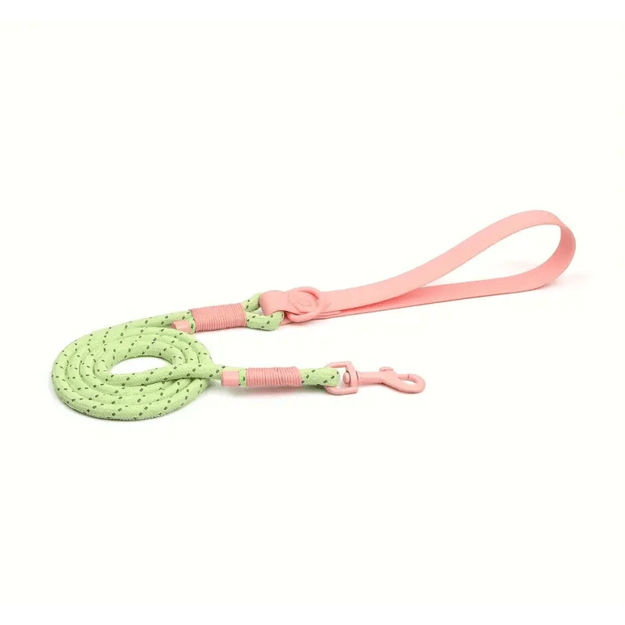 Pavadėlis su antkakliu "Pink/Mint" S dydis