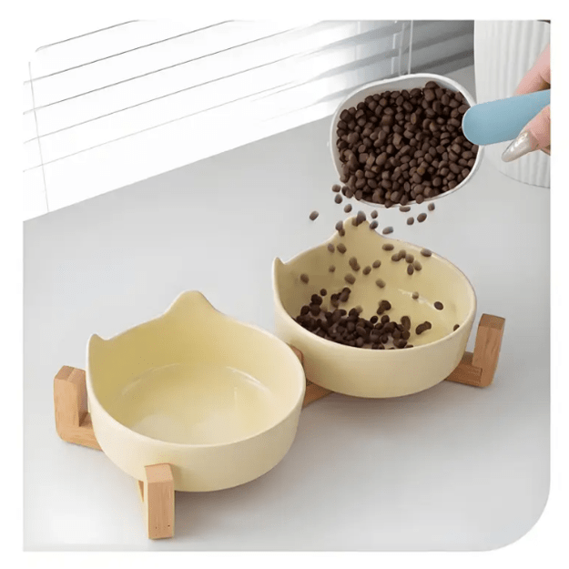 Keramikiniai dubenėliai su stovu "Cat" 7